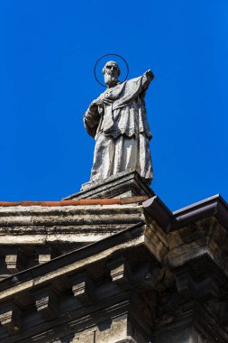 İtalya'nın Verona şehrinde eski bir mezbaha mimarisinin unsurları