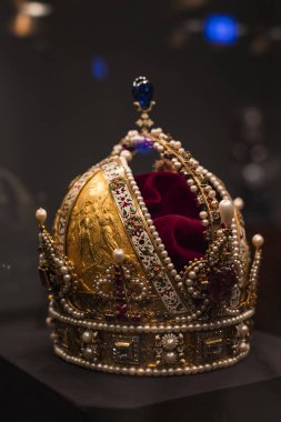 3 Eylül 2018, Viyana, Avusturya: Viyana Avusturya'da Habsburg Hanedanı Müzesi Hofburg Sarayı hazine. 