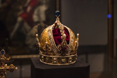 3 Eylül 2018, Viyana, Avusturya: Viyana Avusturya'da Habsburg Hanedanı Müzesi Hofburg Sarayı hazine. 