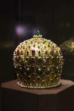 3 Eylül 2018, Viyana, Avusturya: Viyana Avusturya'da Habsburg Hanedanı Müzesi Hofburg Sarayı hazine. 