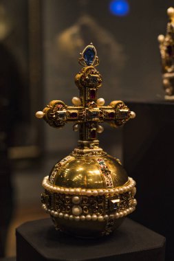 3 Eylül 2018, Viyana, Avusturya: Viyana Avusturya'da Habsburg Hanedanı Müzesi Hofburg Sarayı hazine. 