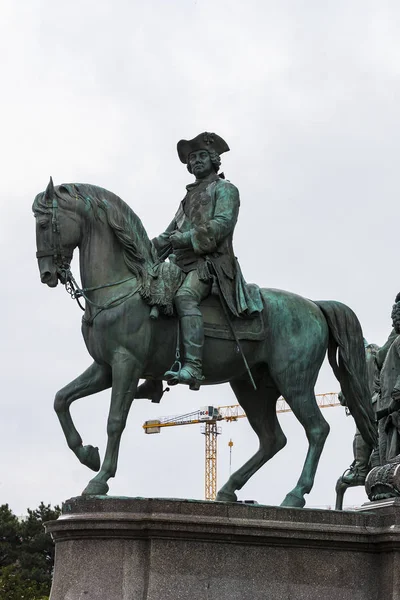 Monumento Maria Teresa Vienna Sulla Piazza Vicino Museo Storia Naturale — Foto Stock