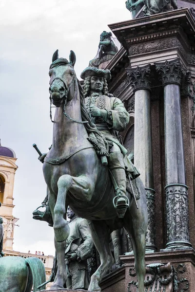 Denkmal Für Maria Theresa Wien Auf Dem Platz Der Nähe — Stockfoto