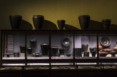 3 Eylül 2018, Viyana, Avusturya: Doğal Tarih Müzesi oluşturur geliştirme insanlık ev eşyaları ve lüks. 