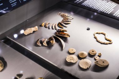 3 Eylül 2018, Viyana, Avusturya: Doğal Tarih Müzesi oluşturur geliştirme insanlık ev eşyaları ve lüks. 