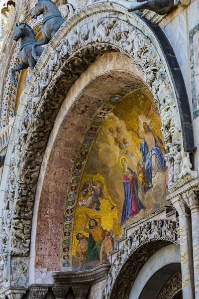 Italy Venice September 2018 Detaljer Det Indre Markuskirken Venezia – stockfoto