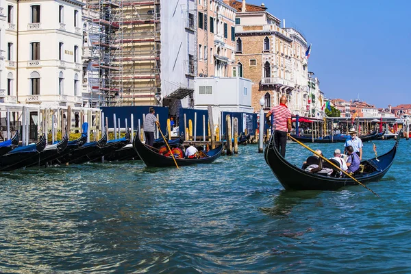 Olaszország Velence Szeptember 2018 Sorozat Képek Sétált Csatornák Velence Háttérben — Stock Fotó