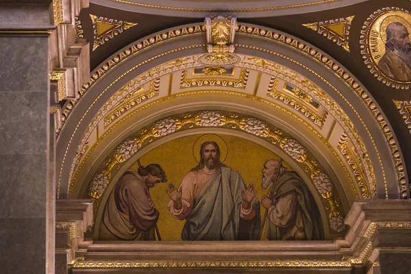 Budapest Hungary August 2017 Elementer Arkitektur Interiør Sankt Stefans Basilika – stockfoto