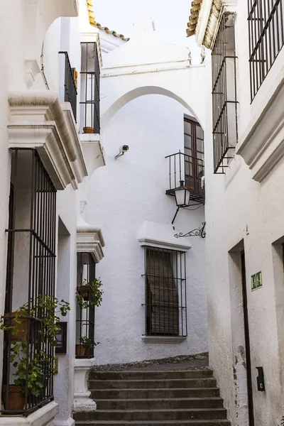 Barcelona, İspanya - 13 Ocak 2018: mimari karmaşık Poble Espanyol ülkenin geleneksel mimarisinin. Barselona'da düzenlenen bir uluslararası sergi için 1929 yılında oluşturulan. 