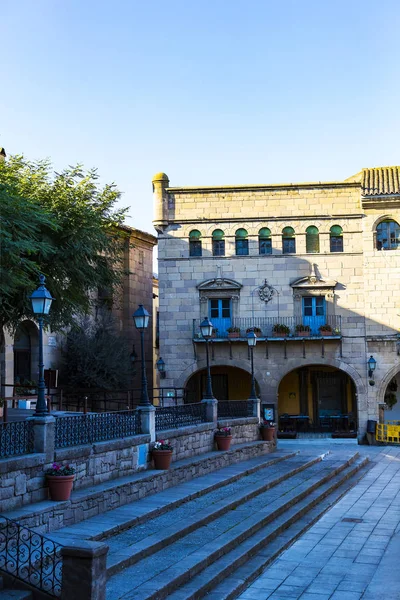 Barcelona Spanya Ocak 2018 Mimari Karmaşık Poble Espanyol Ülkenin Geleneksel — Stok fotoğraf