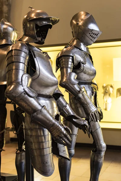 Munich Germany November 2018 Exposition Medieval Armor Knight Knights Presented — Stock Photo, Image