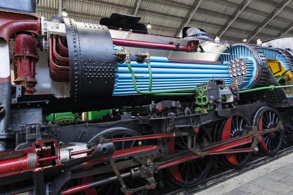 Madrid Espagne Mars 2018 Voitures Intérieures Compartiment Ferroviaire Dans Musée — Photo