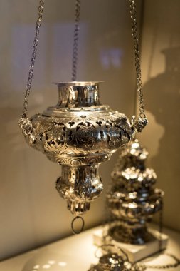 MÜZİK, Almanya - 27 Kasım 2018: Münih 'teki Bavyera Ulusal Müzesi' nde lüks eşyalar ve asiller sanatı sergisi.