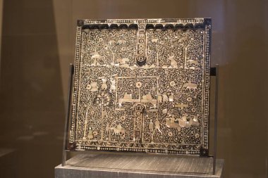 MÜZİK, Almanya - 27 Kasım 2018: Münih 'teki Bavyera Ulusal Müzesi' nde lüks eşyalar ve asiller sanatı sergisi.