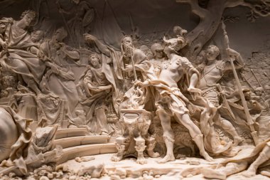 MÜZİK, Almanya - 27 Kasım 2018: Münih 'teki Bavyera Ulusal Müzesi' nde lüks eşyalar ve asiller sanatı sergisi.