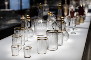 MÜZİK, Almanya - 27 Kasım 2018: Münih 'teki Bavyera Ulusal Müzesi' nde lüks eşyalar ve asiller sanatı sergisi.