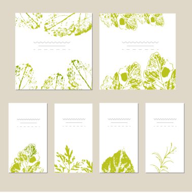 Vektör şablon etiketi el ile çizmek kır çiçekleri ve otlar.