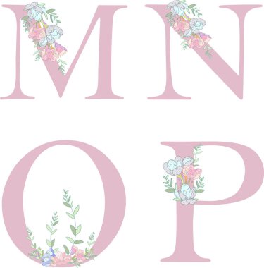 Çiçek Alfabe harf C.