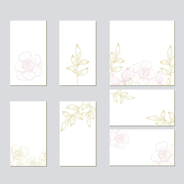 Modèle vectoriel pour invitation de cartes de mariage . — Image vectorielle