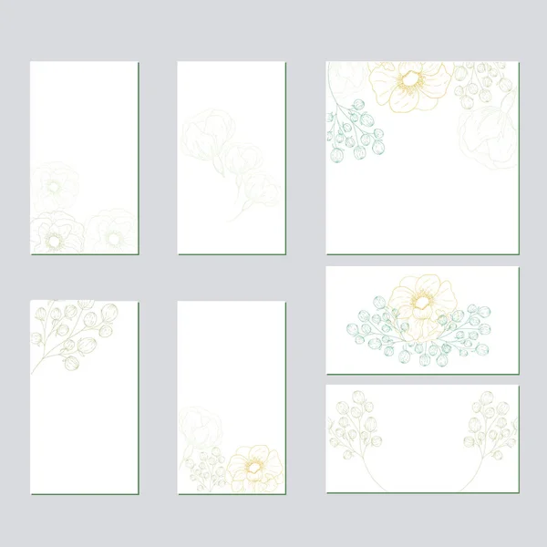 Modèle vectoriel pour invitation de cartes de mariage . — Image vectorielle