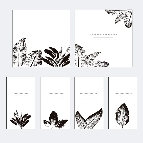 Invitation de mariage, invitation florale merci, rsvp cartes modernes . — Image vectorielle