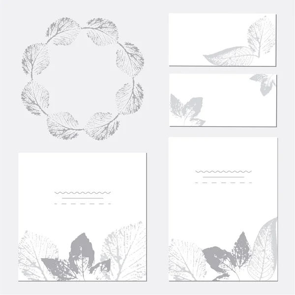 Invitation de mariage, invitation florale merci, rsvp cartes modernes . — Image vectorielle