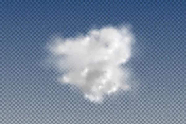 Realistic  isolated and  transparent  clouds,fog or smoke  on a blue background.Graphic element vector. Vector design shape for logo, web and print.