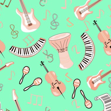 Kusursuz desenli. Caz festivali poster şablonu. Yanlış parti için pankart.