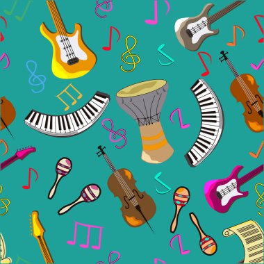 Kusursuz desenli. Caz festivali poster şablonu. Yanlış parti için pankart.