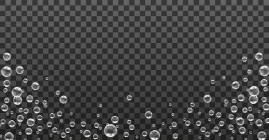 Bir dizi sabun köpüğü.