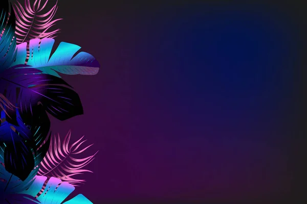 Yaz gecesi vektör illüstrasyonu.