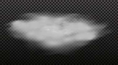 Bulutlu gökyüzü ya da şehrin üzerindeki sis. Vektör illüstrasyonu.