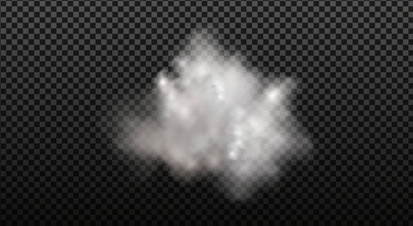 Molnig himmel eller smog över staden.Vektor illustration. — Stock vektor