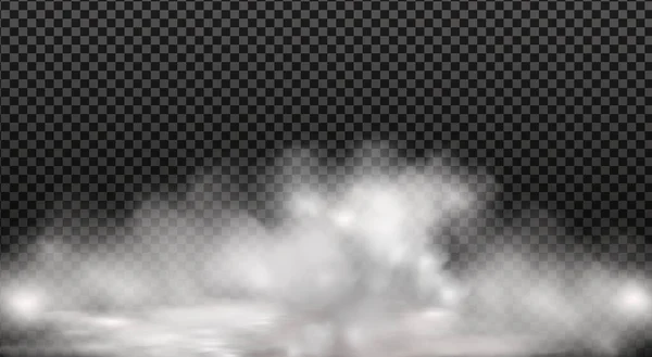 Ciel nuageux ou smog sur la ville.Illustration vectorielle. — Image vectorielle