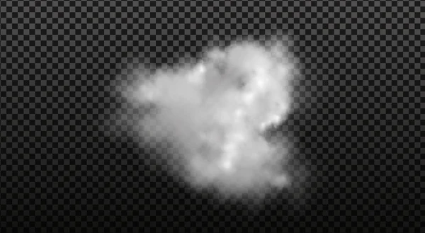 Bulutlu gökyüzü ya da şehrin üzerindeki sis. Vektör illüstrasyonu. — Stok Vektör