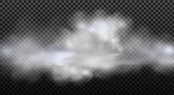 Molnig himmel eller smog över staden.Vektor illustration. — Stock vektor