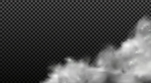 Cielo nublado o smog sobre la ciudad.Ilustración vectorial. — Vector de stock