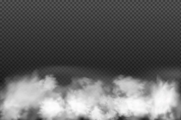 Cielo nuvoloso o smog sulla città.Illustrazione vettoriale. — Vettoriale Stock