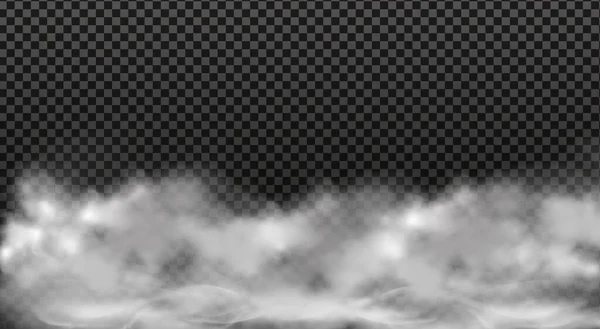 Ciel nuageux ou smog sur la ville.Illustration vectorielle. — Image vectorielle