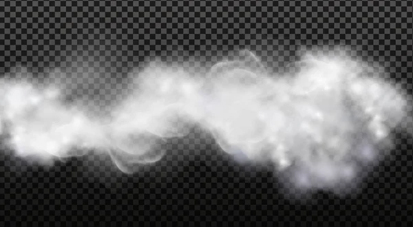 구름 하늘 또는 도시 위에 스모그 Vector 삽화. — 스톡 벡터