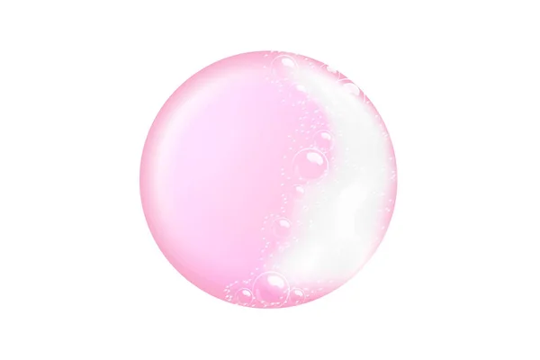 Barra de jabón.. Ilustración vectorial realista.Champú burbujas textura. — Vector de stock