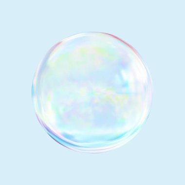 .Geometrik soyut şekil. Geometrik soyut şekil. Gerçekçi parlak cam top. Soyut 3 boyutlu ışık kabarcığı..