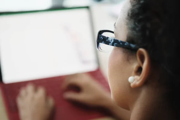 Mulher Negócios Trabalhando Como Secretária Escritório Empresa Mulher Negócios Local — Fotografia de Stock