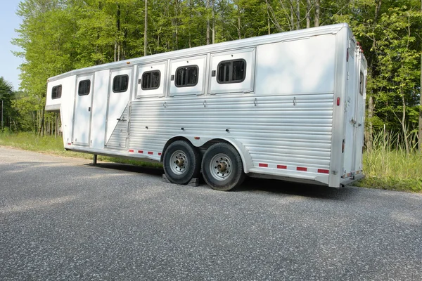 Paardaanhangwagen — Stockfoto