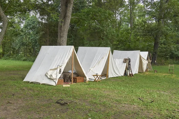 Gettysburg Savaş Alanı, Amerikan İç Savaşı. Askerler için çadırlar