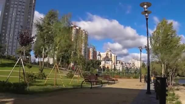 Cidade, ao ar livre, parque, árvore, kiev, arquitetura , — Vídeo de Stock