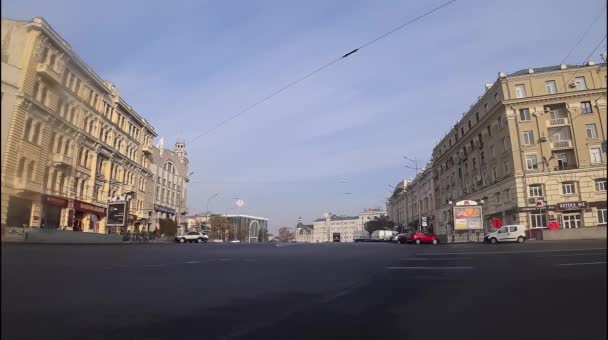 Kharkiv, architettura, skyline, città, timelapse — Video Stock