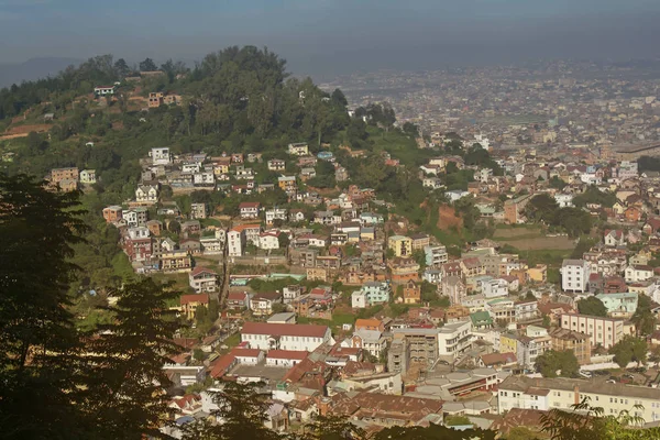 Antananarivo, cidade, madagáscar, céu, urbano, áfrica, edifício , — Fotografia de Stock