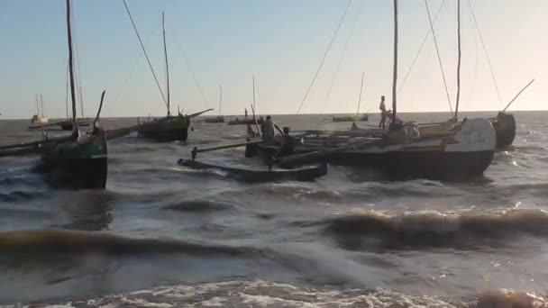 Madagascar. Puerto en Tulear . — Vídeo de stock