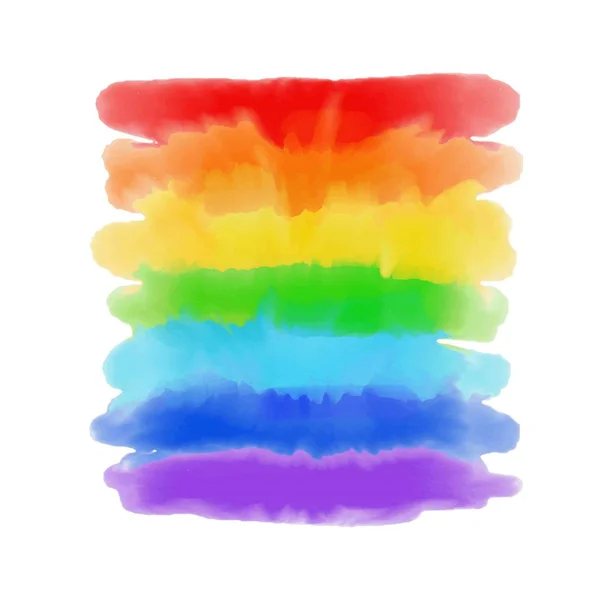 Vector Rainbow akvarell — Stock vektor